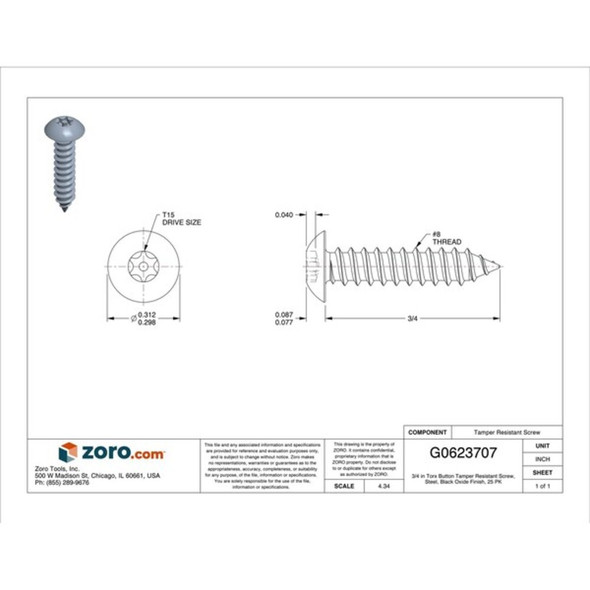 Tamper-Pruf Screws 81350