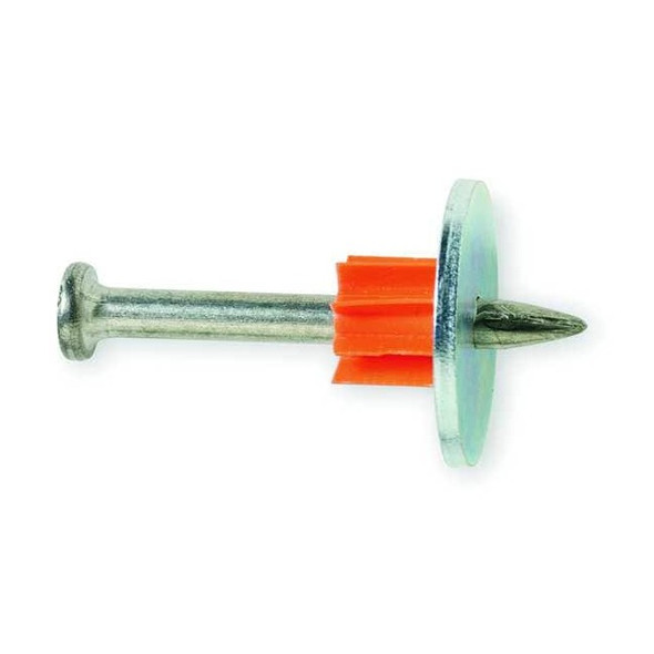 Ramset Pin w/Washer,L:0.75",Shank:0.15",PK100 1506SD