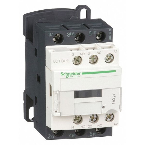 IEC Magnetic Contactor, 1NC/1NO, 110V AC, 3 P, Non-Reversing, Screw Clamp