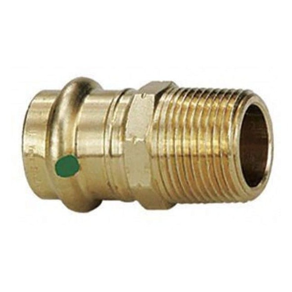 Viega Strt,Bronze,Press-fit3/4in,MNPT1in 79235