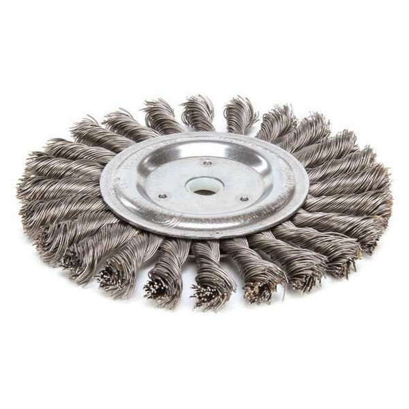 Weiler Twist Wire Wheel Wire Brush, Threaded Arbor 94120
