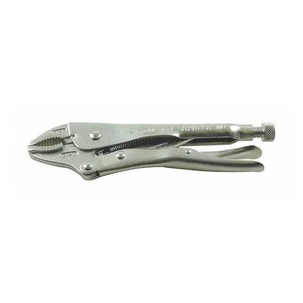 9 in Knurled Adjusting Screw Plain Grip Locking Plier