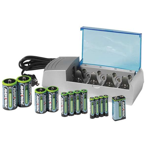 Rayovac Precharged Recharg. Battery,AAA,NiMh,PK4 LD7244