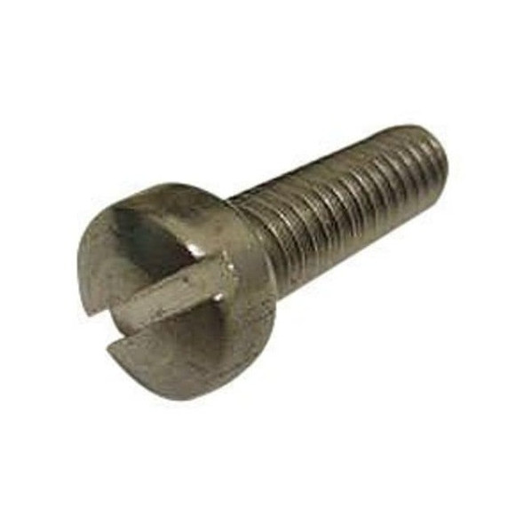 #10-24 x 1-1/2 in Slotted Truss Machine Screw, Zinc Plated Steel, 100 PK