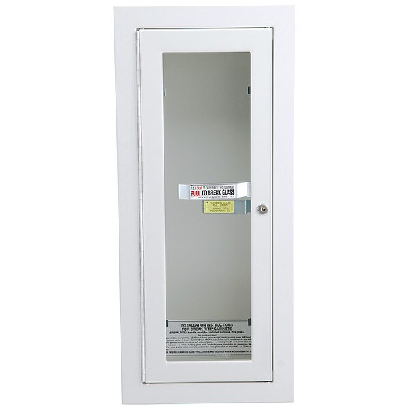 Alta Fire Extinguisher Cabinet,White,Steel 7022-B