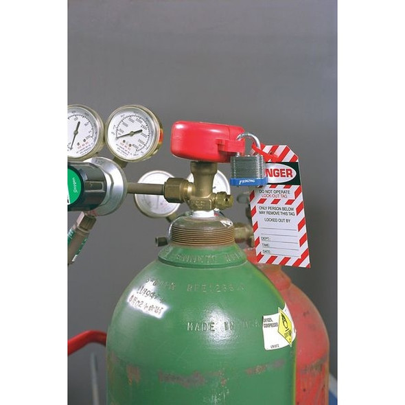 Brady Cylinder Tank Lockout,Fits Sz 1-1/4 Dia. SD02M