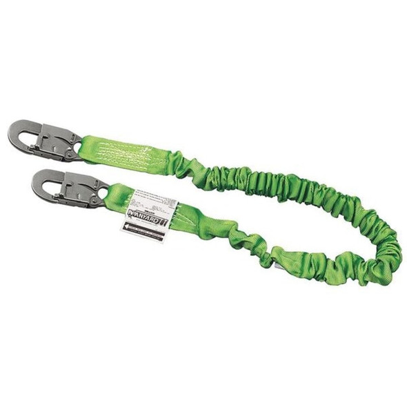 Manyard(TM) II Shock Absorbing Lanyard, 6 ft. Length, Snap Hook, Steel, 1 Leg(s)  216M-Z7/6FTGN