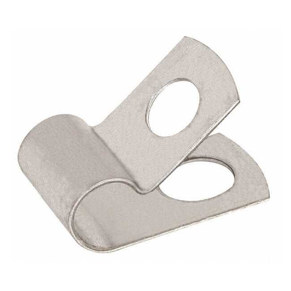 Cable Clamp, Aluminum, 3/16 in Bundle Dia., Natural, 50 PK