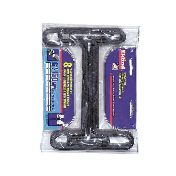 Eklind 8 Piece SAE T-Shape Hex Key Set, 33198 33198