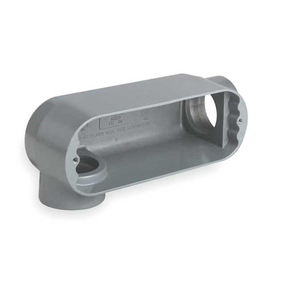 Hubbell Killark Conduit Outlet Body,Iron,LR,1 In. OLR-3M