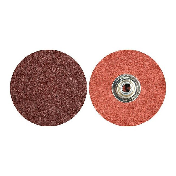 Norton Abrasives Quick Change Disc, AlO, 2in, 50G, TS, PK100 69957399640