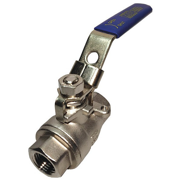 Manufacturer Varies 1" FNPT Stainless Steel Ball Valve Inline G-SSV-100