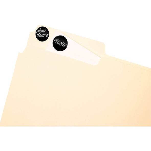 Avery Handwritten Labels, 3/4 in Label W, 3/4 in Label H, 28 Labels per Sheet Black 727825459