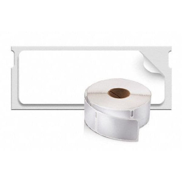 Printer Label, 3-4 in Label W, 2 in Label H, 500 Labels per Roll, Black on White  30330