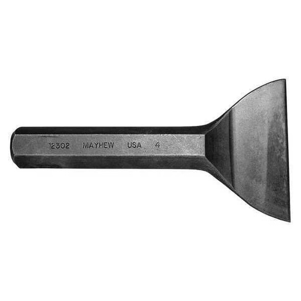 Mayhew Select Mason Chisel,4 in. x 7-1/2 in.,Steel 12302