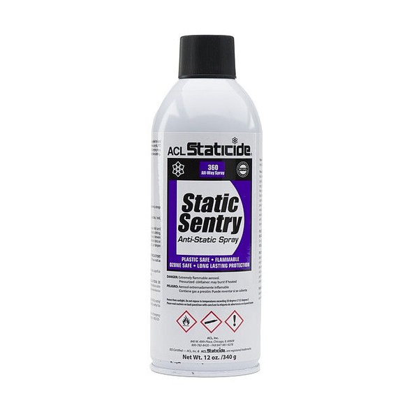 Acl Staticide Anti-Static Control Spray,Alcohol,12 oz. 2006