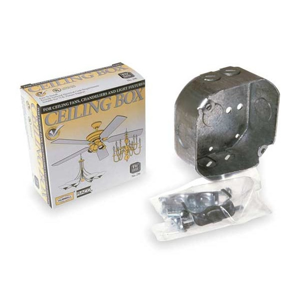 Raco Electrical Box,Round Ceiling Pan,4X4 in 296-1