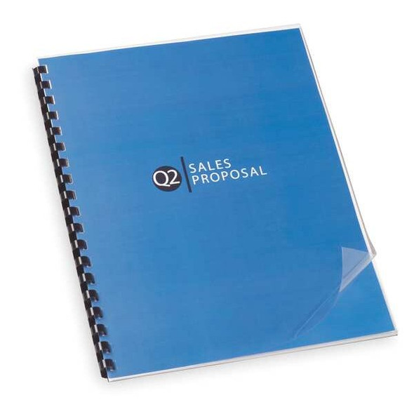 Gbc Binding Covers,Clear,11" H,PK100 2000041