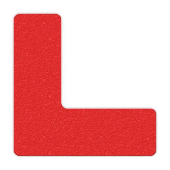 Workplace Floor Organization Marker Vinyl Film Red, 6" W x 6" L, 0.58 mil Thick