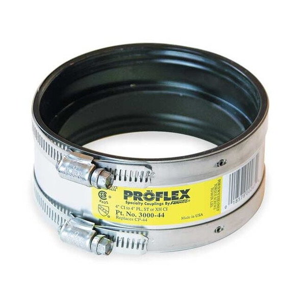 Fernco Shielded Coupling,For Pipe Size 4" 3000-44
