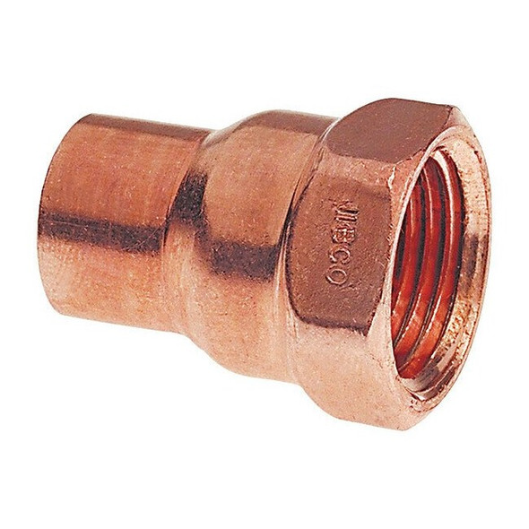 Nibco 1/2" NOM C x 1/2" FNPT Copper Adapter 603 1/2