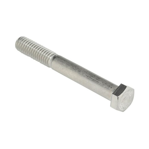 18-8, 3/8"-16 Hex Head Cap Screw, Plain Stainless Steel, 3 in L, 10 PK