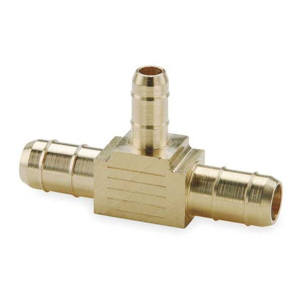 Parker 0.17" x 0.17" x 0.096" Barb Brass Union Tee 224-4-4-5/32
