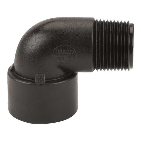 90 Degree Street Elbow, Polypropylene, 1", Schedule 80, 300 psi Max Pressure