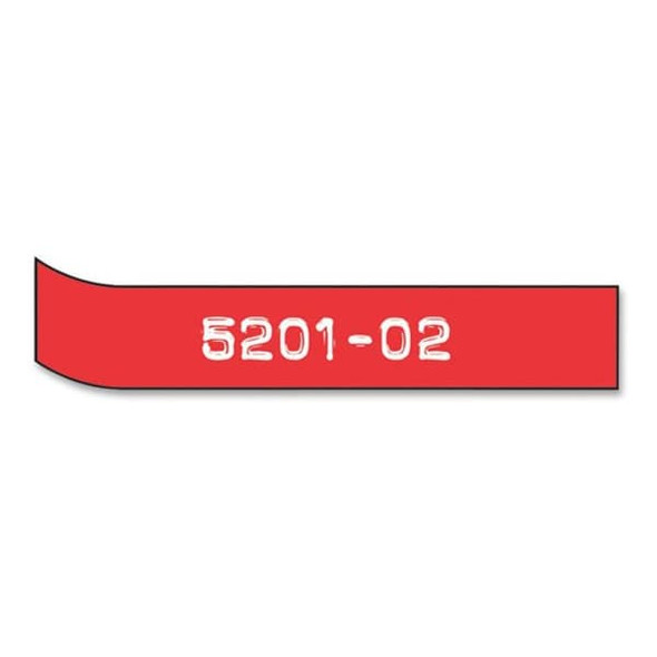 Dymo Tape, Red, Labels/Roll: Continuous 520102