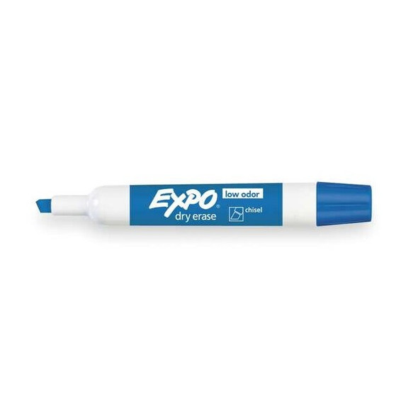 Expo Dry Erase Marker, Chisel Tip, Blue PK12 Low Odor 80003