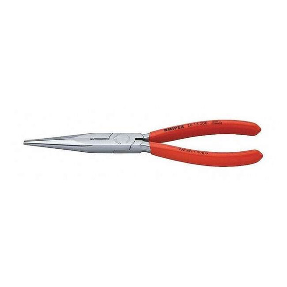 Knipex 8 in Long Nose Plier,Side Cutter Plastic Coated Handle 26 13 200