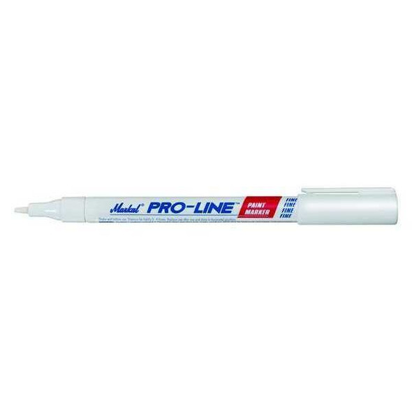 Markal Paint Marker, Medium Tip, White Color Family, Paint 96871