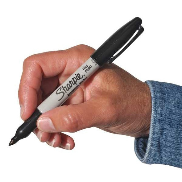 Sharpie Permanent Marker, Green, Fine Tip, Capped, 12 PK 30004