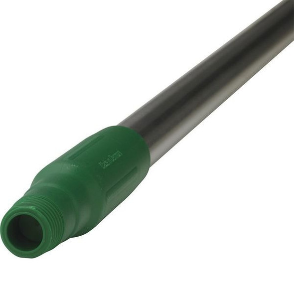 Vikan 59" Color Coded Handle, 1 1/4 in Dia, Green, Aluminum 29372