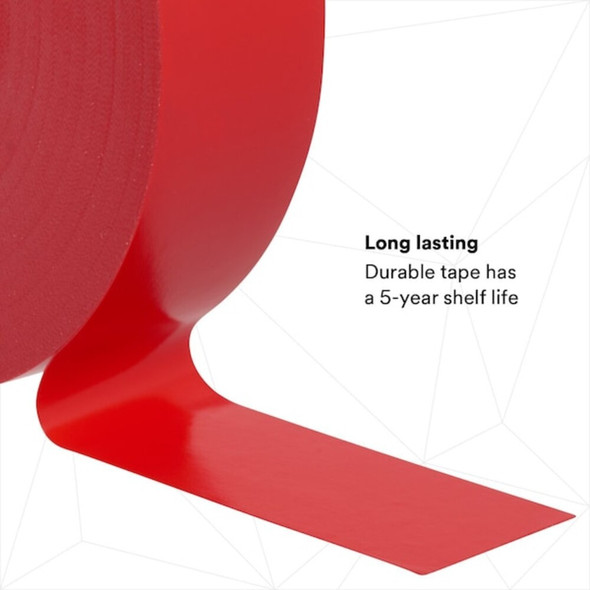 Vinyl Electrical Tape, 35, Scotch, 3-4 in W x 66 ft L, 7 mil thick, Red, 1 Pack  10810