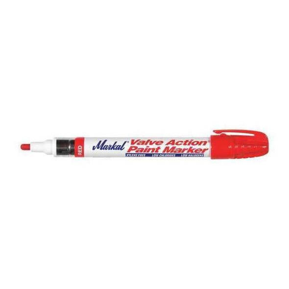 Markal Paint Marker, Medium Tip, Red Color Family, Paint 96822