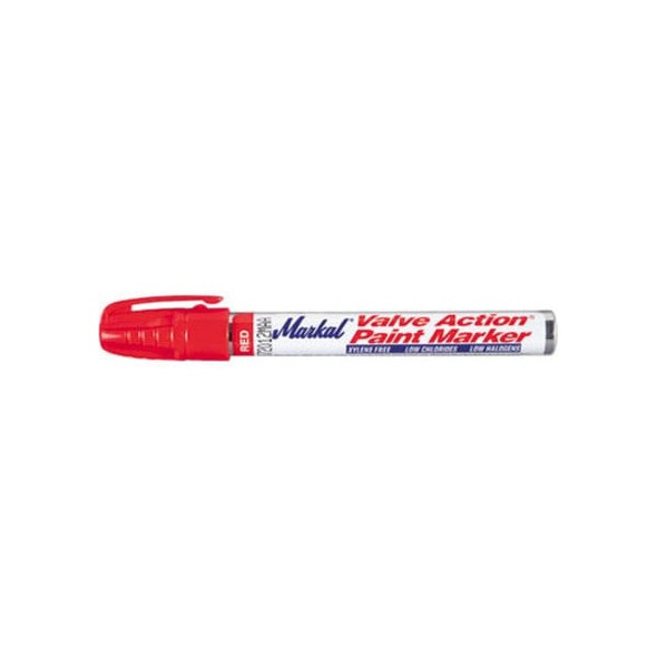 Markal Paint Marker, Permanent, Red 96822