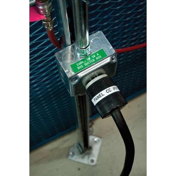 Green All Weather Vinyl Labels for Brady M210 and M211, 0.75in  M21-750-595-GN