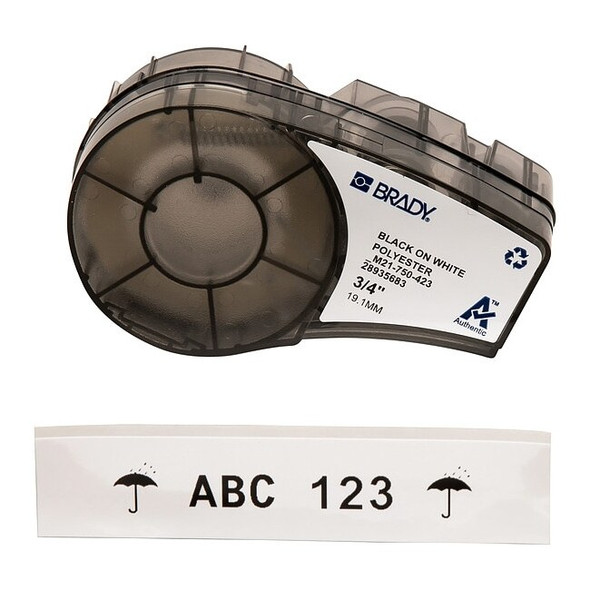 Harsh Environment Multi-Purpose Polyester for Brady M210 and M211, 3/4inW