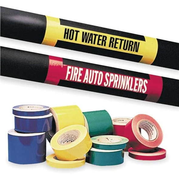 Brady Pipe Marking Tape,Orng,2in W,90ft Roll L 91430
