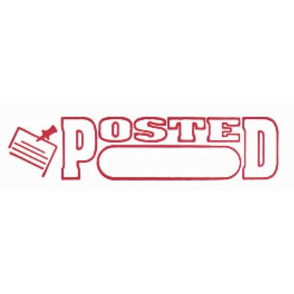 Accu-Stamp2 Microban Message Stamp, Posted, 1/4" 038845