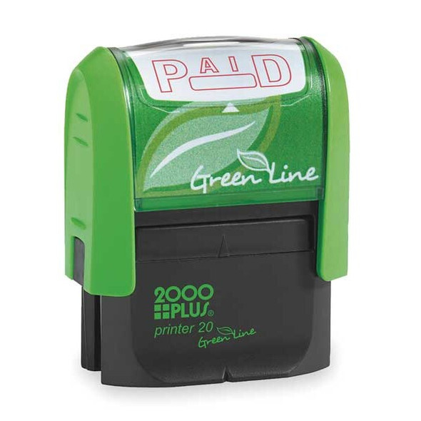 2000 Plus Message Stamp, Paid, 5/16" 035350