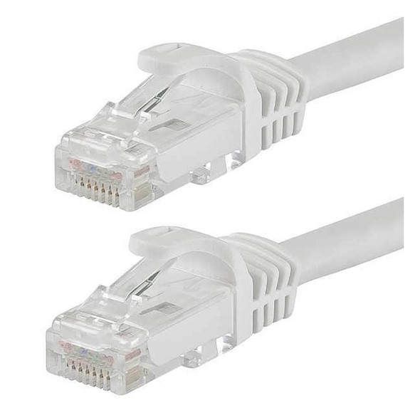 Monoprice Patch Cord,Cat 6,Flexboot,White,2.0 ft. 9836