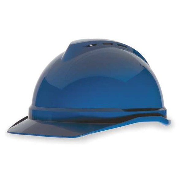 Hard Hat, V-Gard(R) 500, Polyethylene, 4 Point Ratchet, Type 1, Class C, Blue