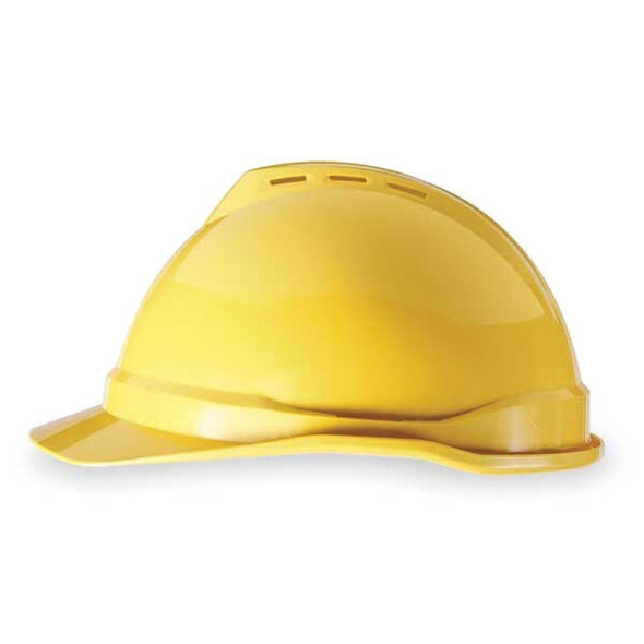 Hard Hat, V-Gard(R) 500, Polyethylene, 4 Point Ratchet, Type 1, Class C, Yellow