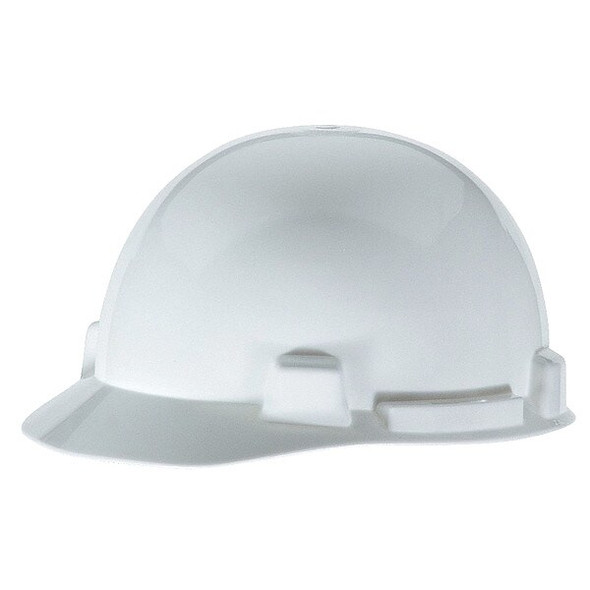 Hard Hat, SmoothDome, Polyethylene, 4 Point Ratchet, Type 1, Class E, White