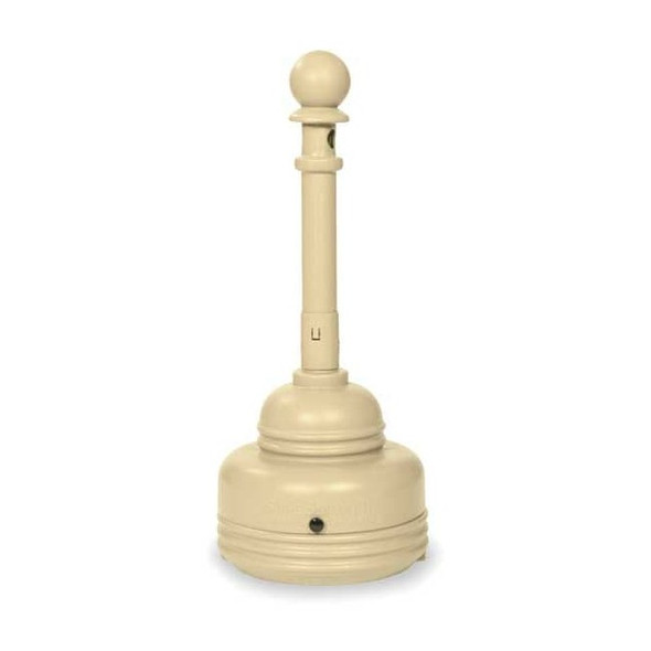 Eagle Mfg Cigarette Receptacle,1-1/4 gal.,Tan 1206BEIGE