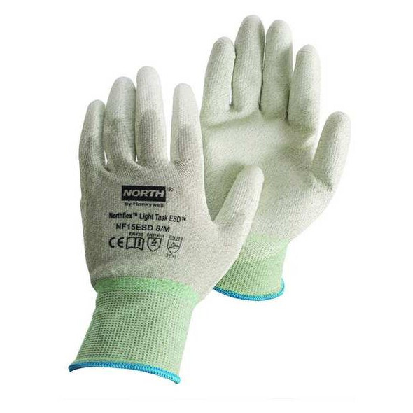 Honeywell North Antistatic Gloves,Gray,S,PR NF15ESD/7S Honeywell North Antistatic Gloves,Gray,S,PR NF15ESD/7S
