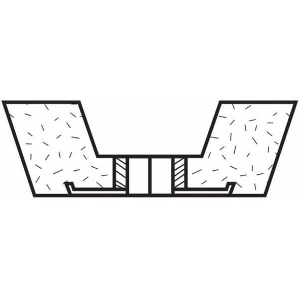 Norton Abrasives Flaring Cup Wheel,Type 11,Face Dia. 6 In 66253146929