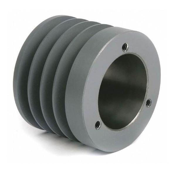 1/2 in to 1-5/8 in Quick Detachable Bushed Bore 4 Groove V-Belt Pulley 3 in OD